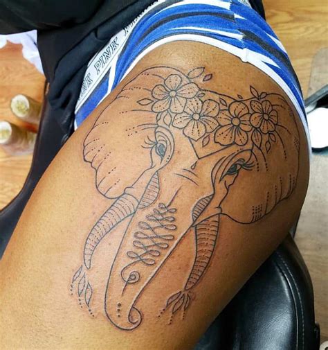 leg tattoos women|thigh tattoos for black women.